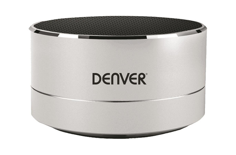 Speaker - Bts-32 - Wireless Bluetooth - 3w - Silver With Light Effect Built-in Microsd Card Slot