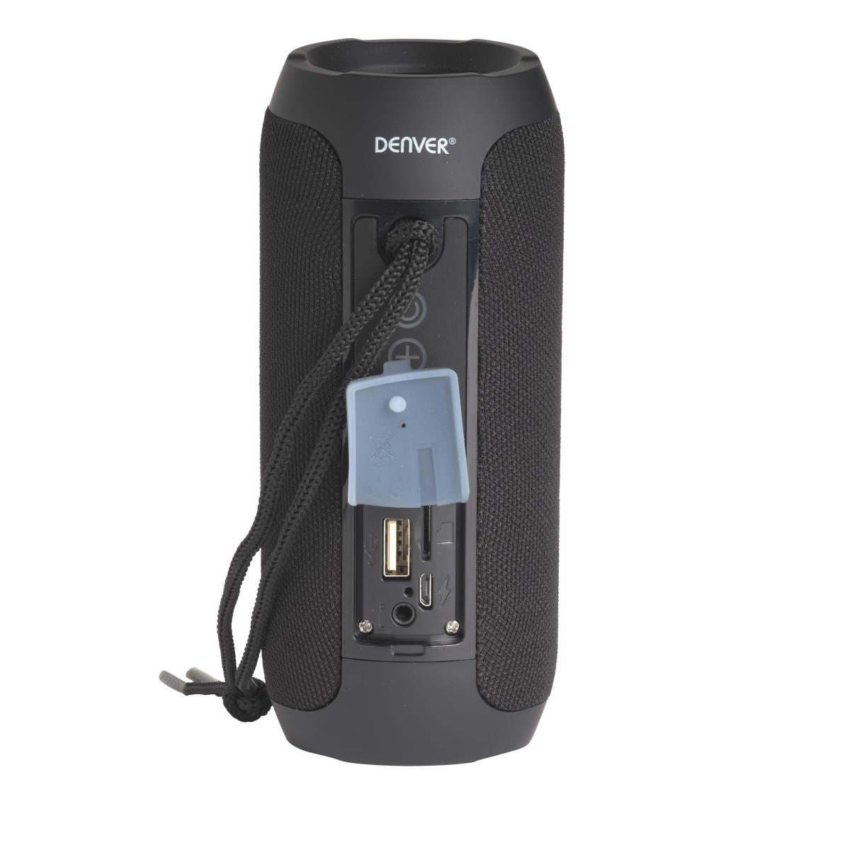 Speaker - Bts-110 - Wireless Bluetooth - 10w Rms - Black With Rechargeable Battery Built-in Sd Card USB Input And Fm Radio