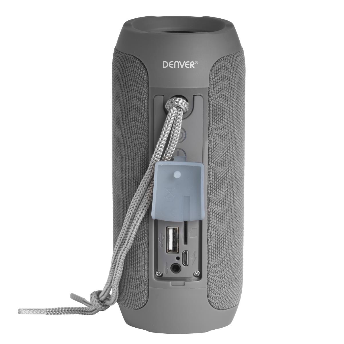 Speaker - Bts-110  - Wireless Bluetooth - 10w Rms - Grey With Rechargeable Battery Built-in Sd Card USB Input And Fm Radio