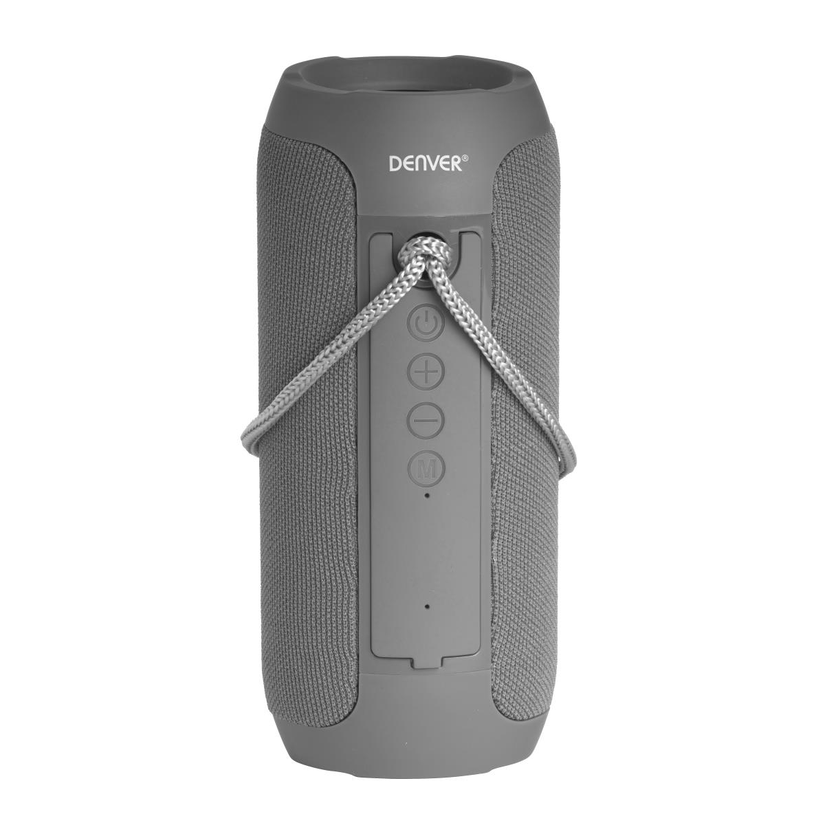 Speaker - Bts-110  - Wireless Bluetooth - 10w Rms - Grey With Rechargeable Battery Built-in Sd Card USB Input And Fm Radio