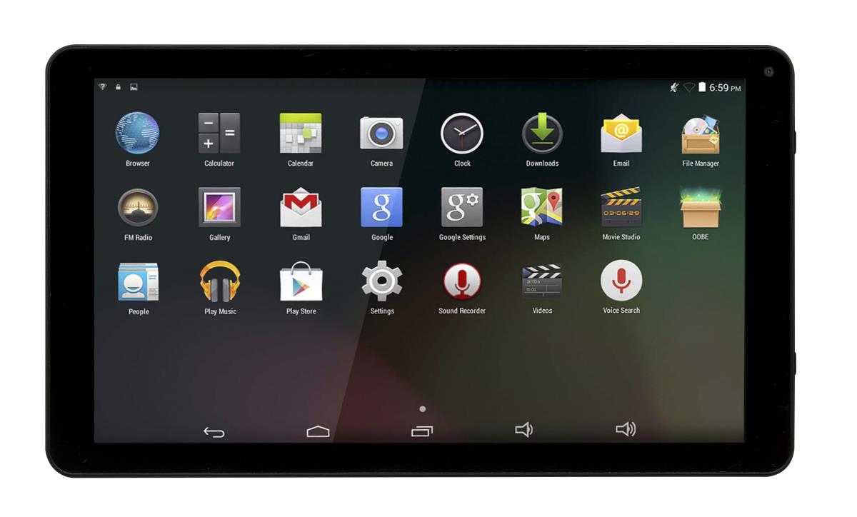 Tablet Taq-10252 Black - 10in - Quad Core - 1GB Ram - 8GB SSD - Android 8.1go