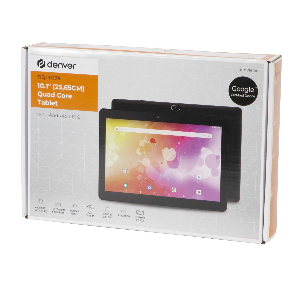 Tablet Tiq-10394 Black - 10in - Quad Core - 1GB Ram - 32GB SSD - Android 8.1go