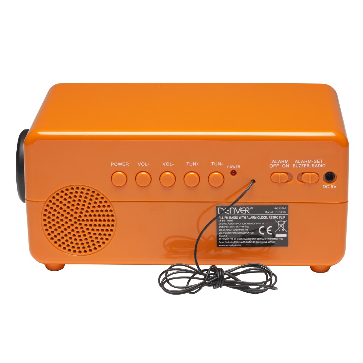 Cr-425 Retro Clock Radio And Pll Fm With Dual Alarm Function