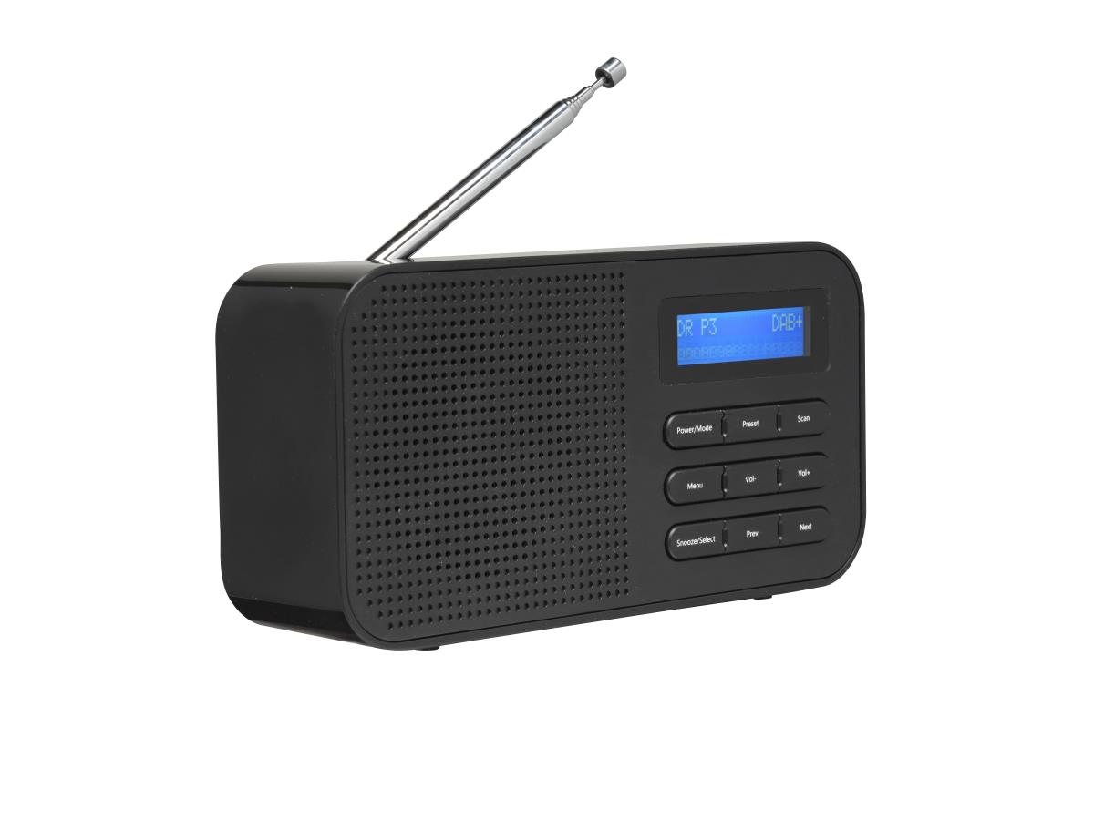 Dab-42 Dab+ Digital Radio With Clock And Alarm Function Black