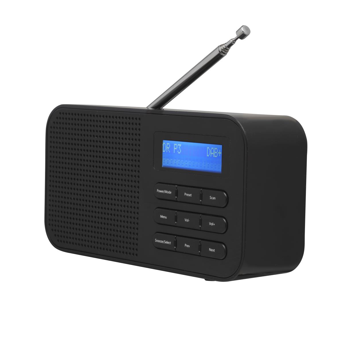 Dab-42 Dab+ Digital Radio With Clock And Alarm Function Black