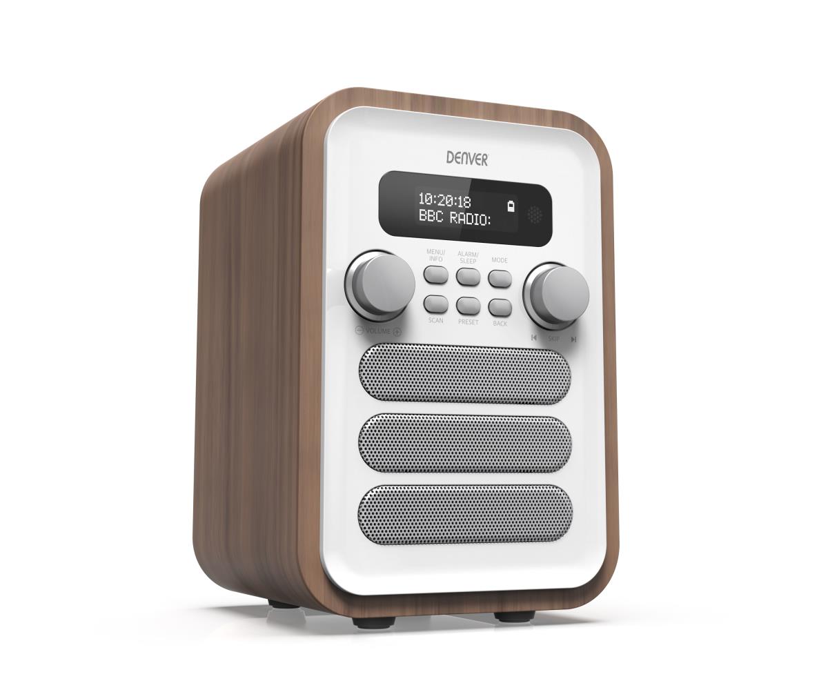 Dab-48 Dab+ Radio With Built-in Fm Radio And Bluetooth Function White