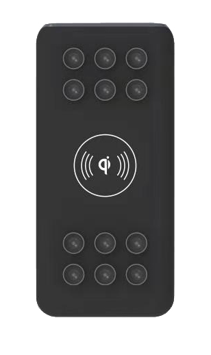 Pbq-1001 - Powerbank - 10000mah - Silicon With Qi Charging And Suction Cup