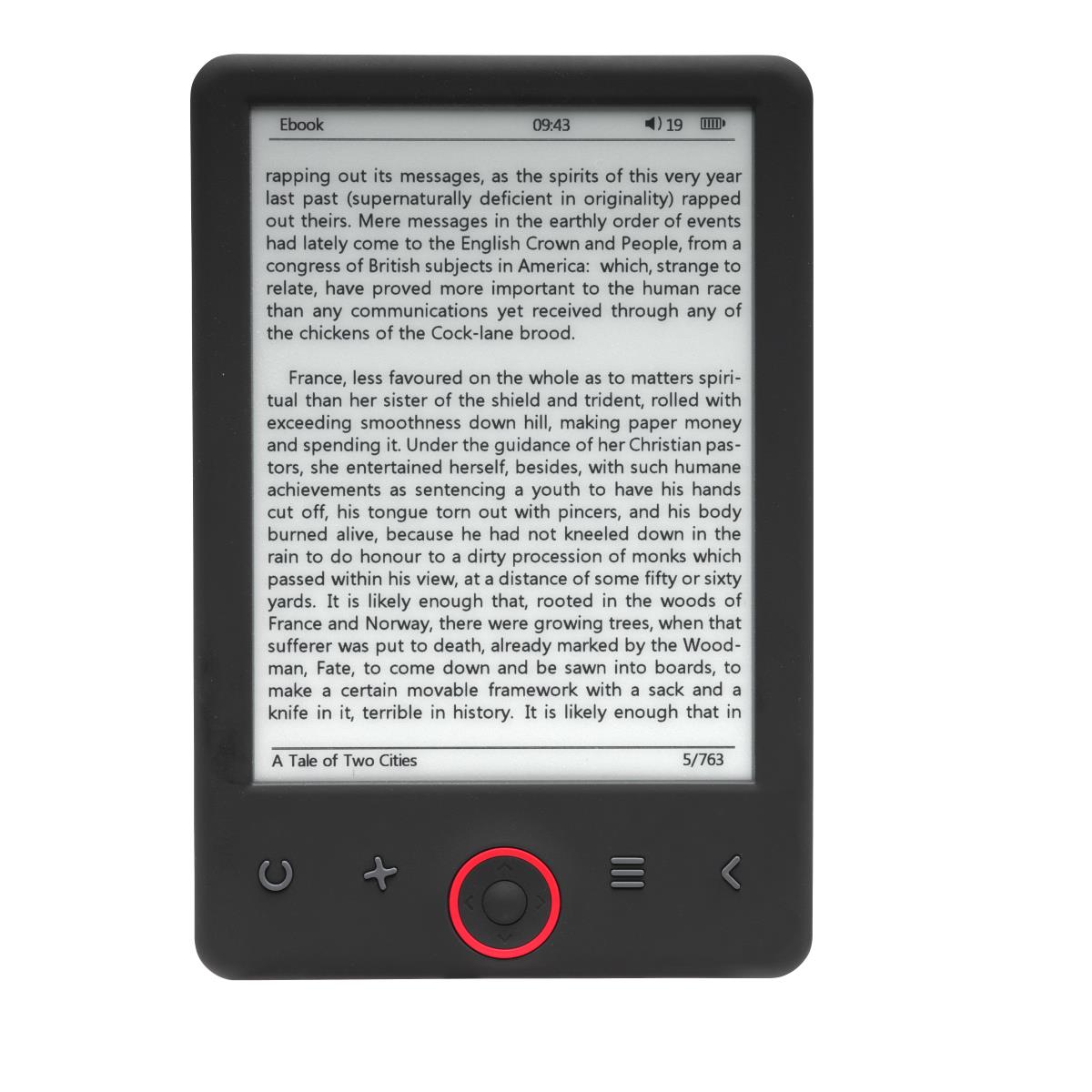 Ebook Ebo-625 Black - 6in - With A-grade Carta
