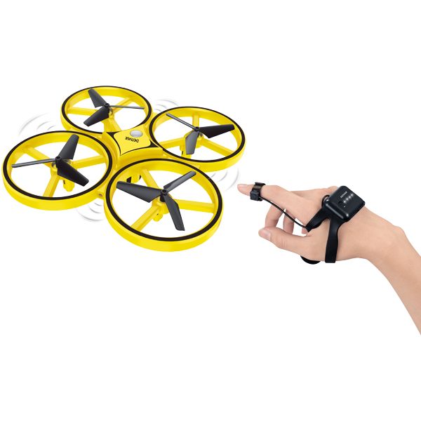 Rc Drone Dro-170 Yellow With Special Hand Mounted Controller