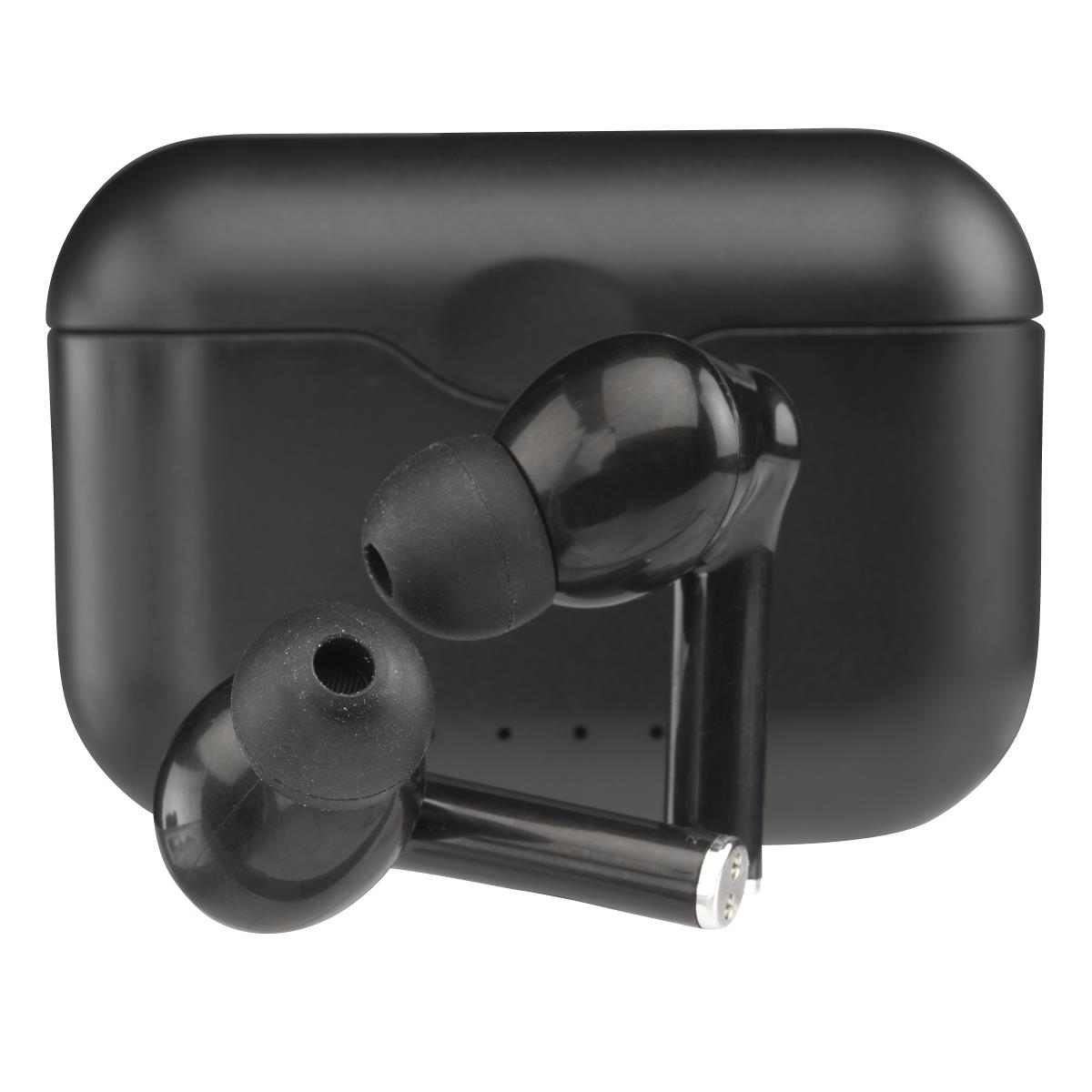 Earbuds - Twe-37 - Wireless Bluetooth - 10mm - Black With Charging Case And Handsfree Function