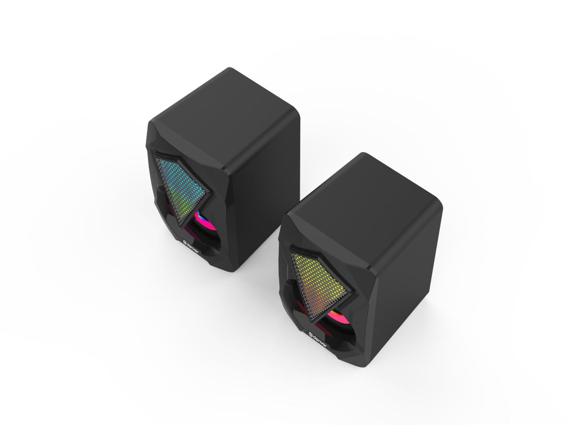 Speaker - Gas-500 Gaming 2.0 - Wireless Bluetooth - 6w Rms - Black With Light Function