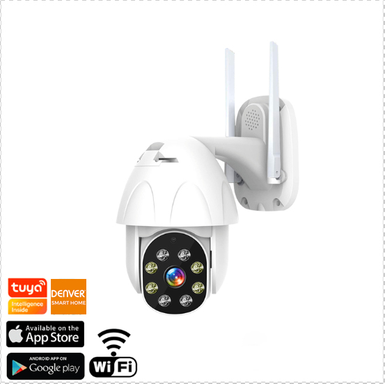 Wi-Fi/ip Camera Ioc-221 Outdoor With 2mpixel Cmos Sensor Tuya Compatible White