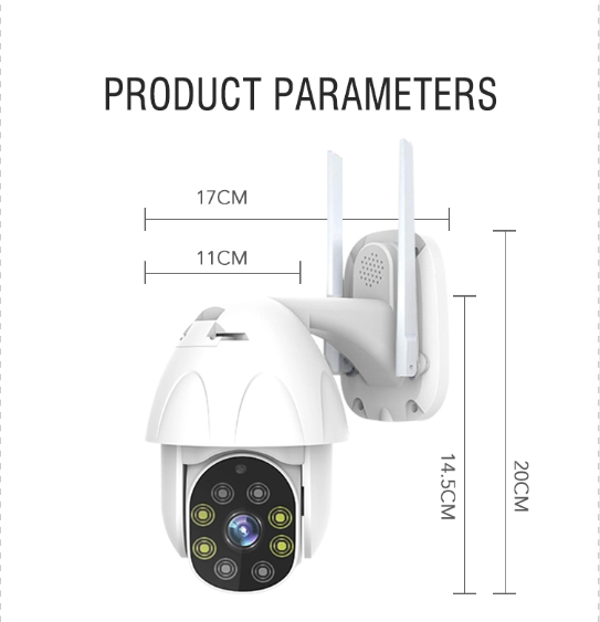 Wi-Fi/ip Camera Ioc-221 Outdoor With 2mpixel Cmos Sensor Tuya Compatible White