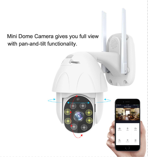 Wi-Fi/ip Camera Ioc-221 Outdoor With 2mpixel Cmos Sensor Tuya Compatible White