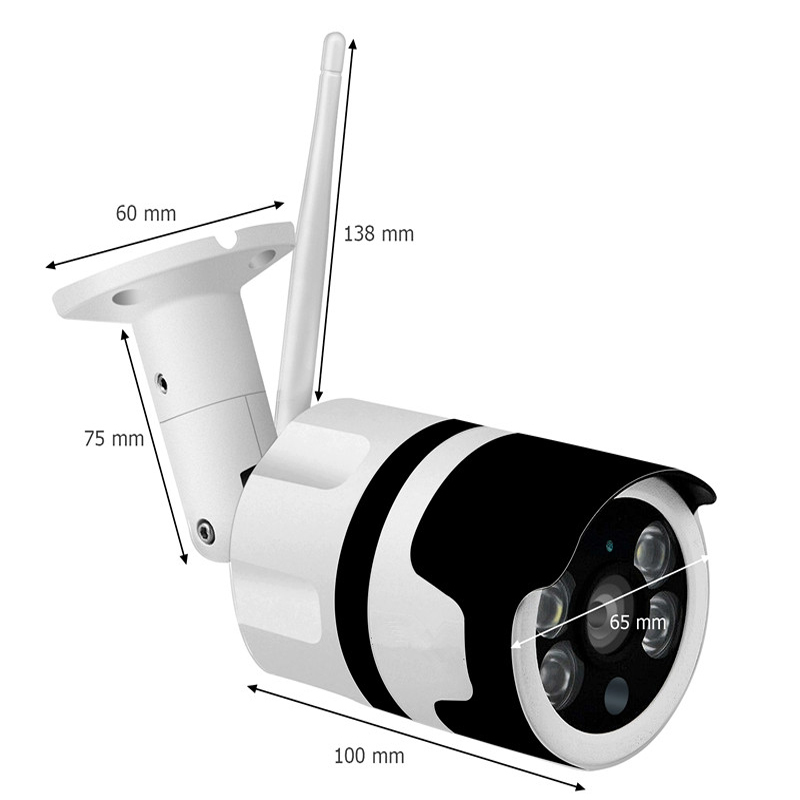 Wi-Fi/ip Camera Ioc-232 Outdoor With 2mpixel Cmos Sensor Tuya Compatible White