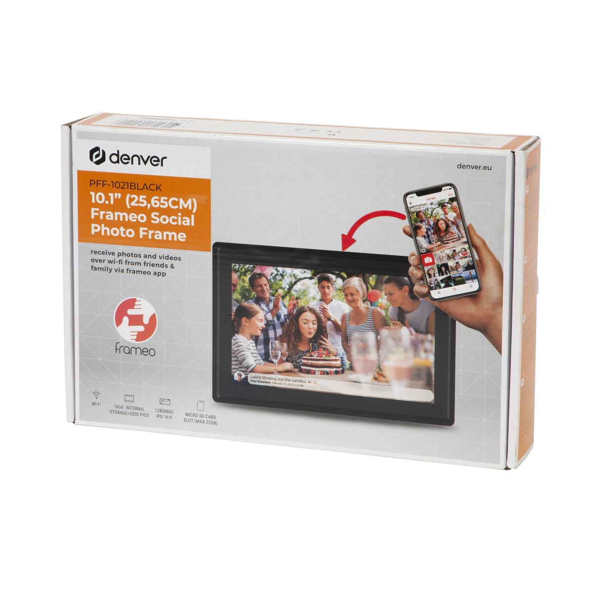 Digital Photo Frame Frameo Pff-1011 IPS Black