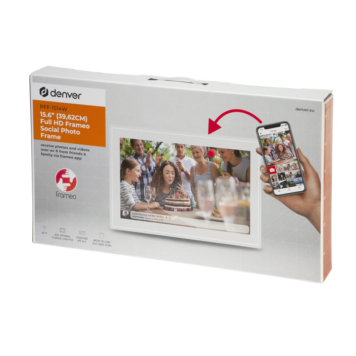 Digital Photo Frame Frameo Pff-1514 IPS White