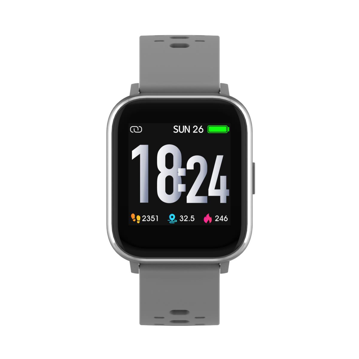 Smartwatch Sw-162 Bluetooth With Body Temperature Sensor And Heart Rate Sensor Grey