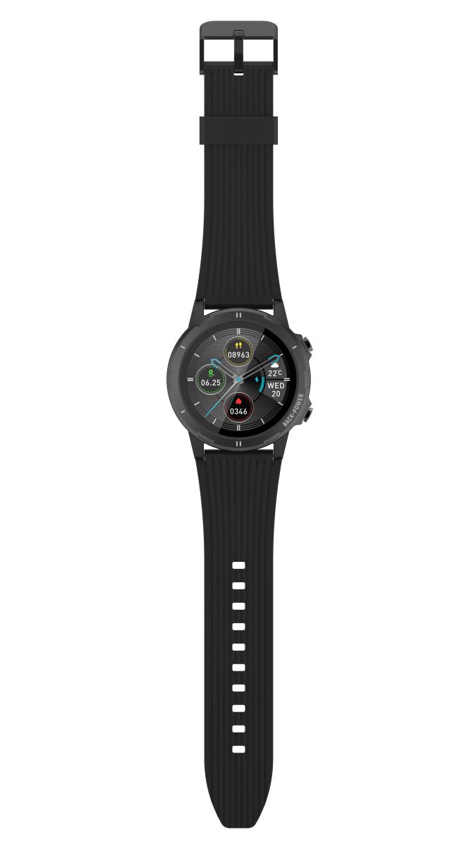 Smartwatch Sw-351 Bluetooth With Heart Rate And Body Temperature Sensor Black