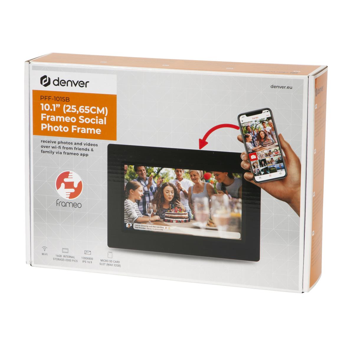 Digital Photo Frame Frameo Pff-1015 10.1in White