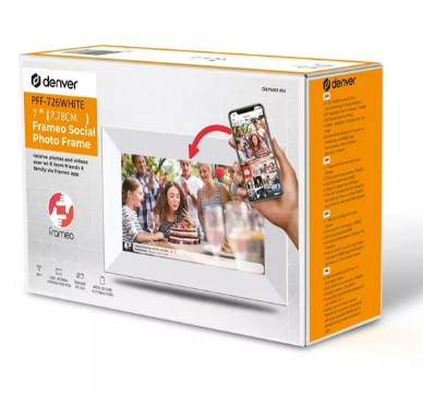 Digital Photo Frame Frameo Pff-726 IPS White