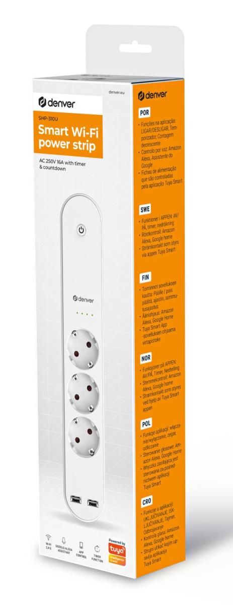 Smart Home Power Strip 3 In 1 Shp-310