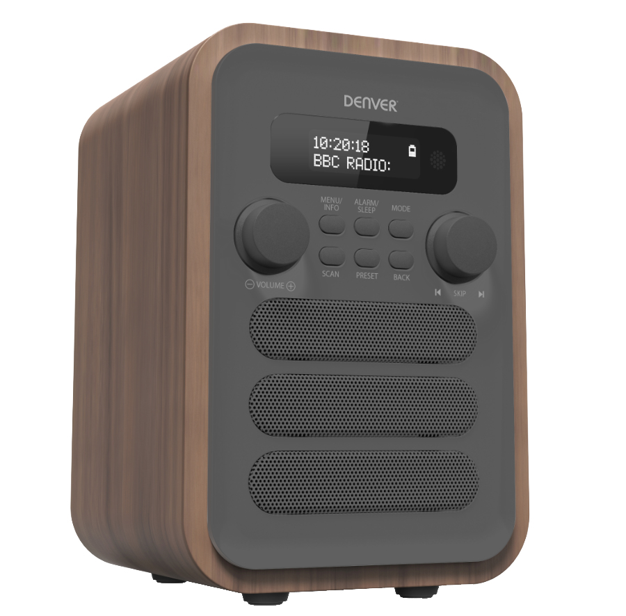 Dab Radio Dab+ Fm Bt Grey