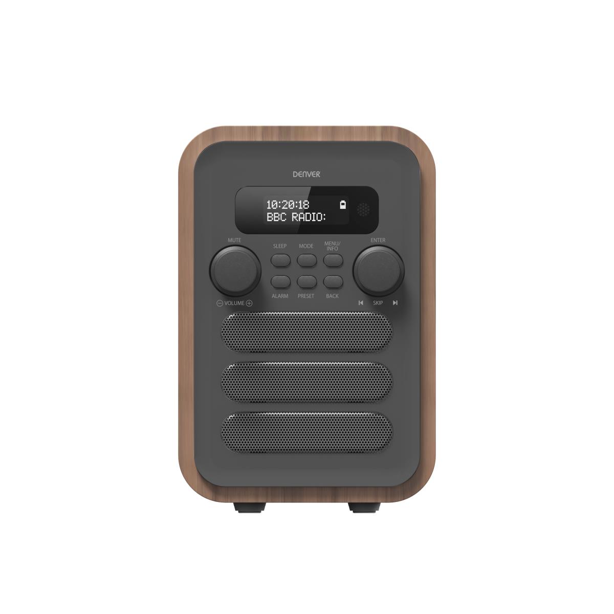 Dab Radio Dab+ Fm Bt Grey