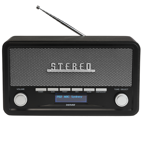 Dab Radio Dab+ Fm Alarm Bt Darkwood