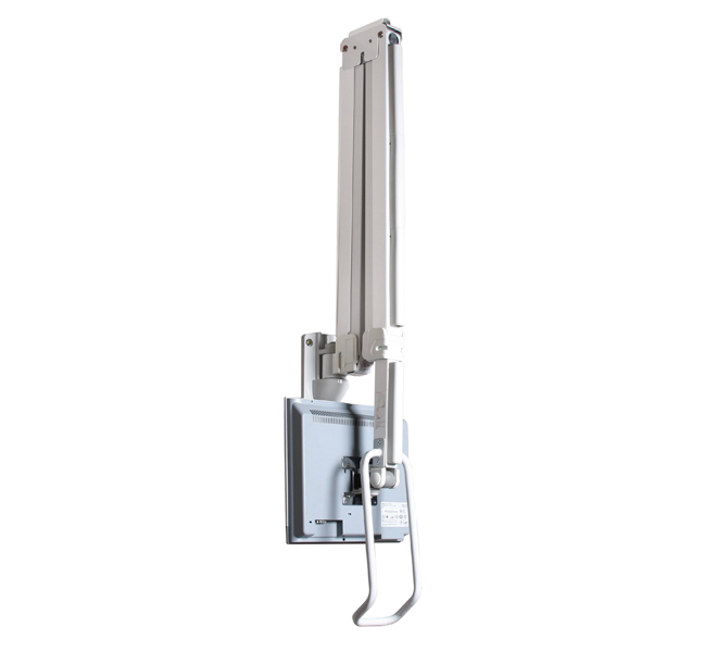 Full Motion Articulating Wall Arm Medical Mount White