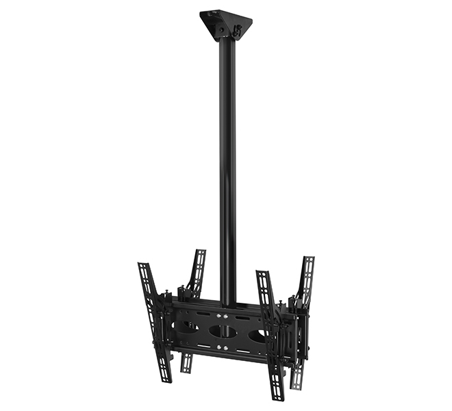 Back To Back Flat Screen Ceiling Mount Bt8428-150: 1452mm (57.1&rdquo;) (to Centre Of Mount) Black