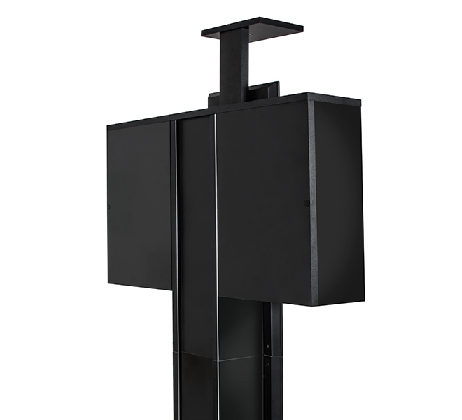 Tv Video Conferencing Trolley For Screens 50&quot Max Weight 40kg - Black