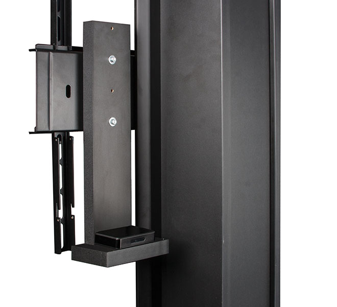 Tv Video Conferencing Trolley For Screens 50&quot Max Weight 40kg - Black