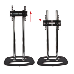Back-to-back Flat Screen Floor Stand - 1.5m