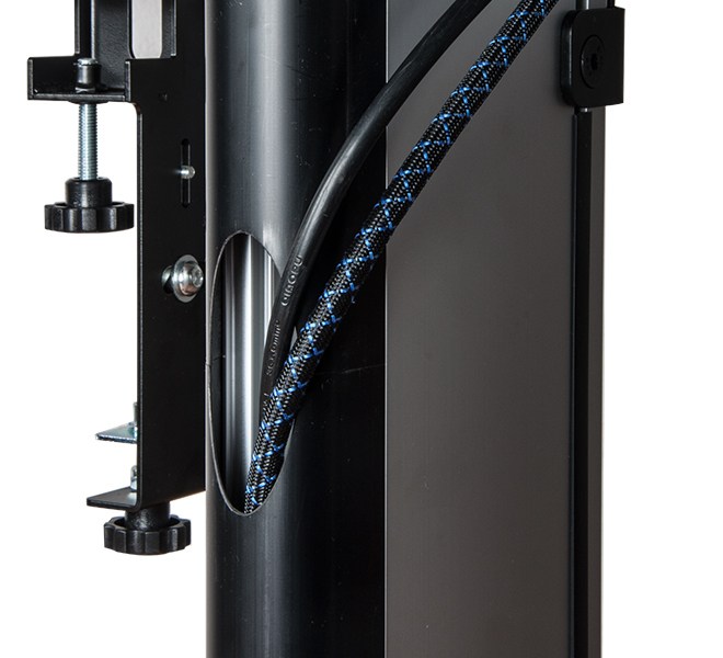 Monitor Mount - Wall - 3x3 Monitor - Up To 55-60in -  Black / Silver