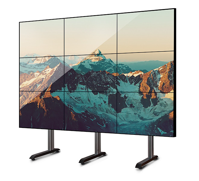 Monitor Mount - Wall - 3 X 3 Monitor - Up To 46-55in - Black / Silver