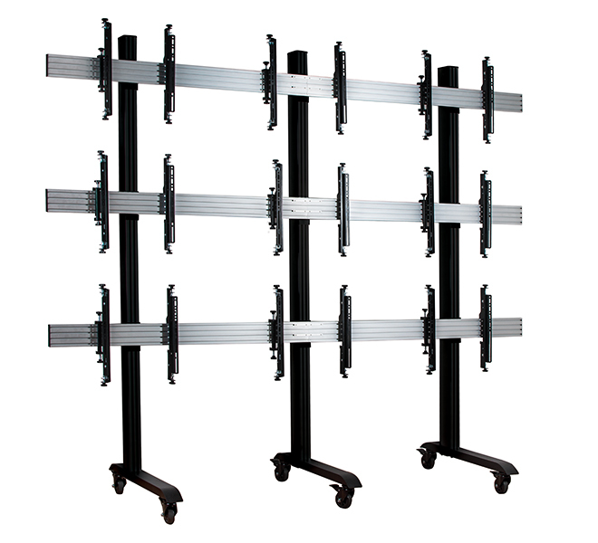 Monitor Mount - Wall - 3 X 3 Monitor - Micro-adjustment - Up To 56-60in - Black