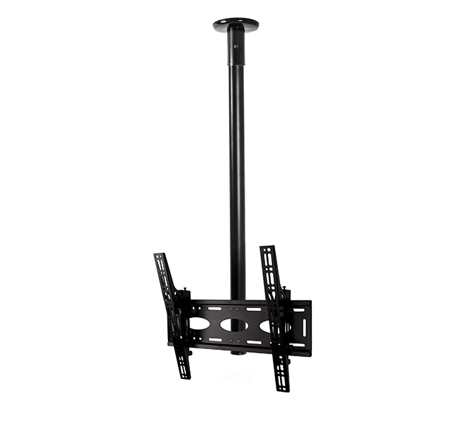 Monitor Mount - Flat Screen Ceiling Mount W/tilt - 65in - 2m - Black