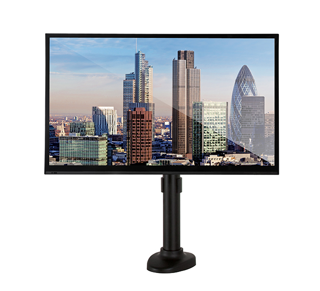 Monitor Mount - Desk Mount Till And Swivel - 1 Monitor - 32in - Black
