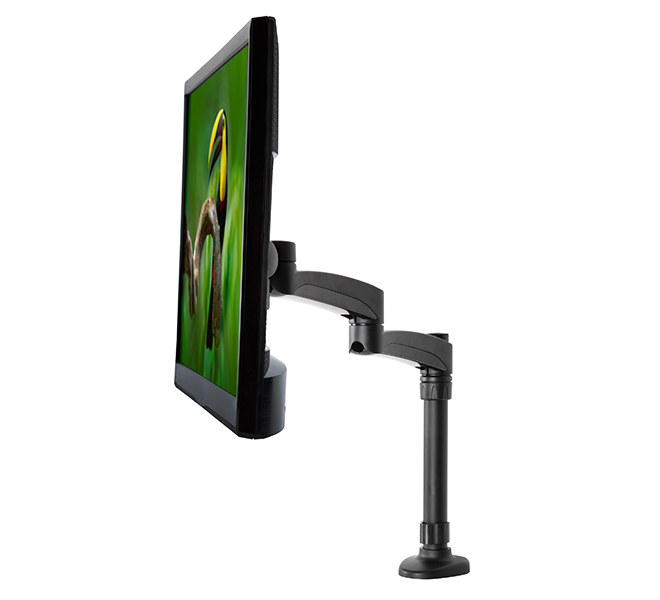 LCD Desk Mount W/double Arm Black