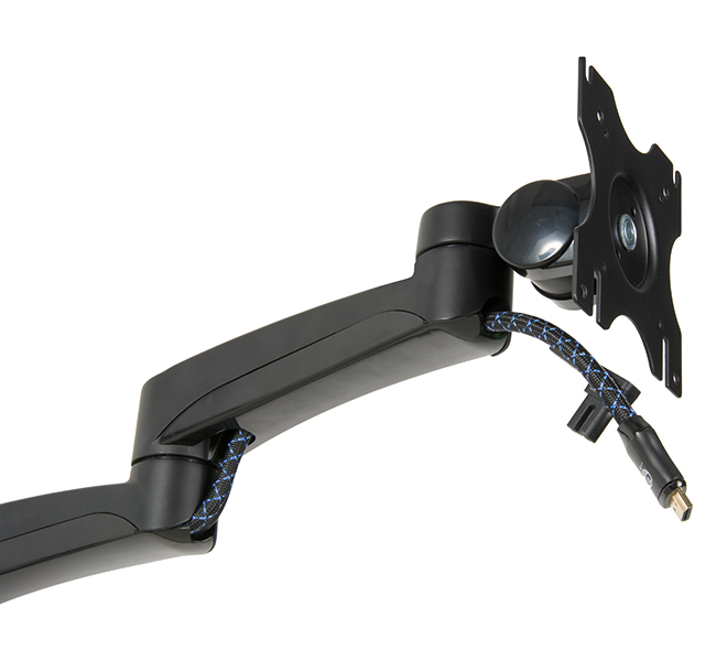 LCD Desk Mount W/double Arm Black