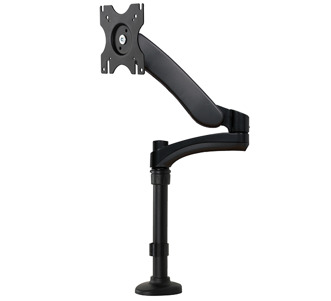 Full Motion Desk Mount Double Arm  Graphite Black