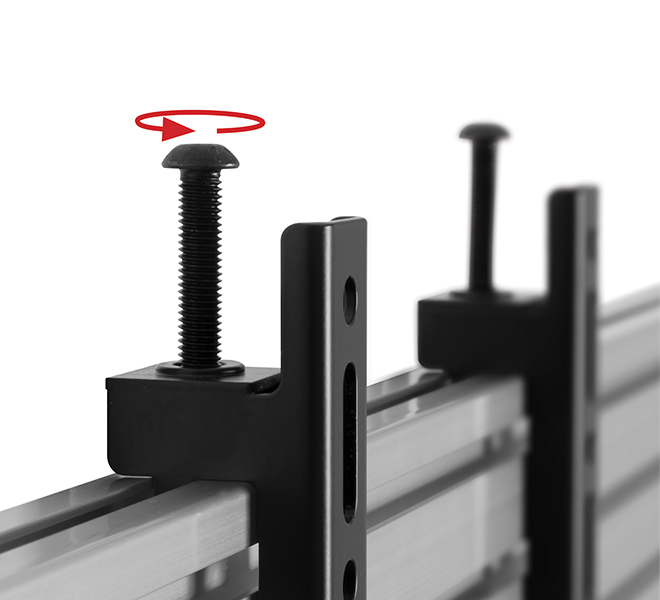 Flat Screen Interface Arms (pair), Black Vesa 200