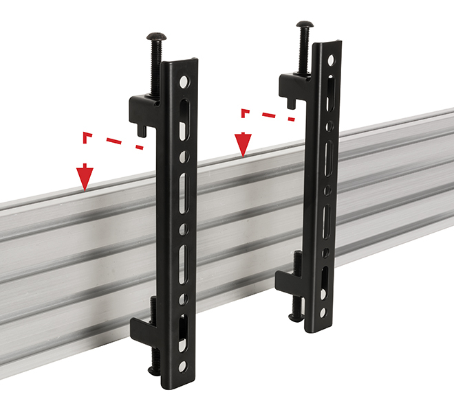 Flat Screen Interface Arms (pair), Black Vesa 200