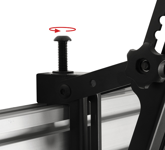 Flat Screen Interface Arms W/ Tilt (pair), Black Vesa 200