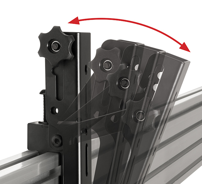 Flat Screen Interface Arms W/ Tilt (pair), Black Vesa 200