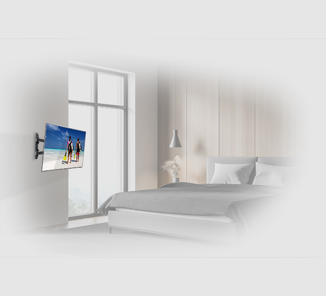 Ventry - Ultra-slim Universal Flat Screen Wall Mount With Double Arm