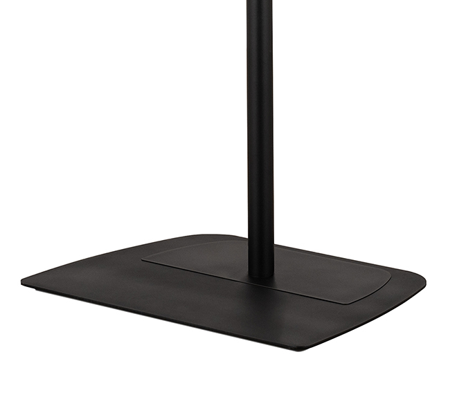 Cover Plate For Single 50mm Pole - Matt Black (mb)