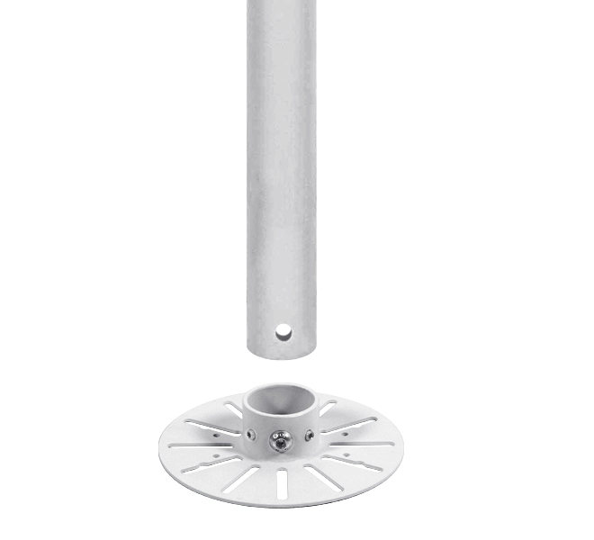 System V - i38mm Pole - 2m , White