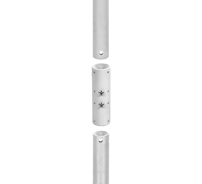 System V - i38mm Pole - 2m , White